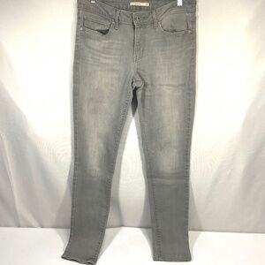 Levi's 711 Skinny Jeans - Light Gray Size 30